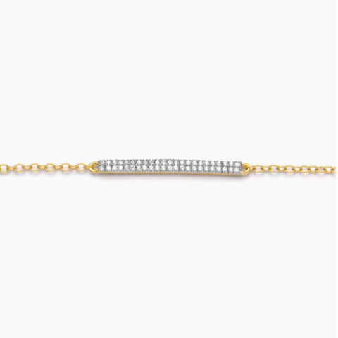Bridge Diamond Bracelet in Gold