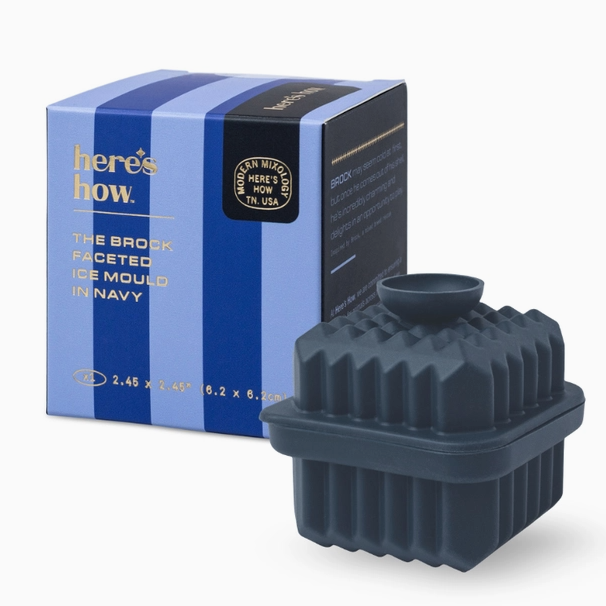 The Brock Faceted Ice Mould in Navy
