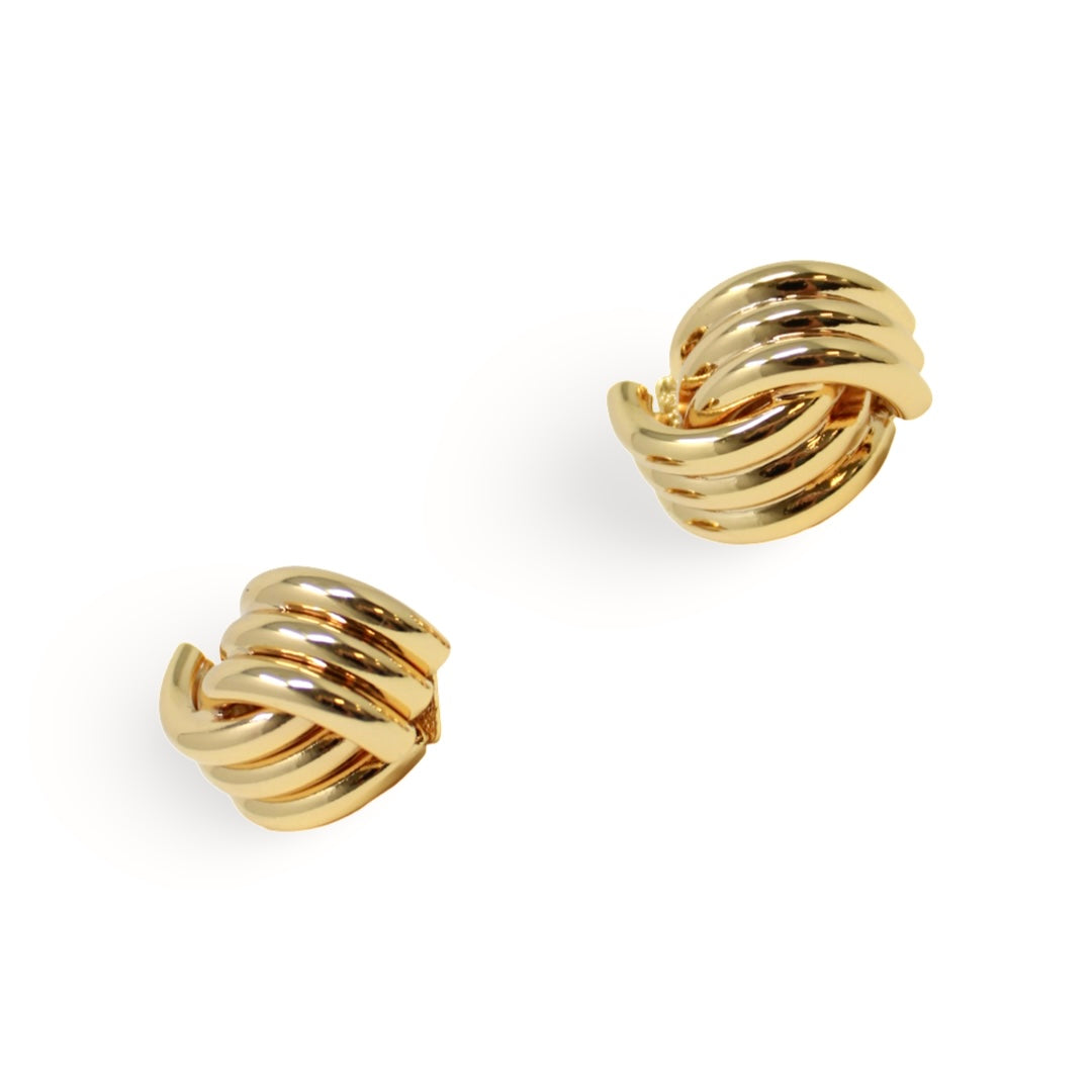 Luxe Knot Studs in Gold