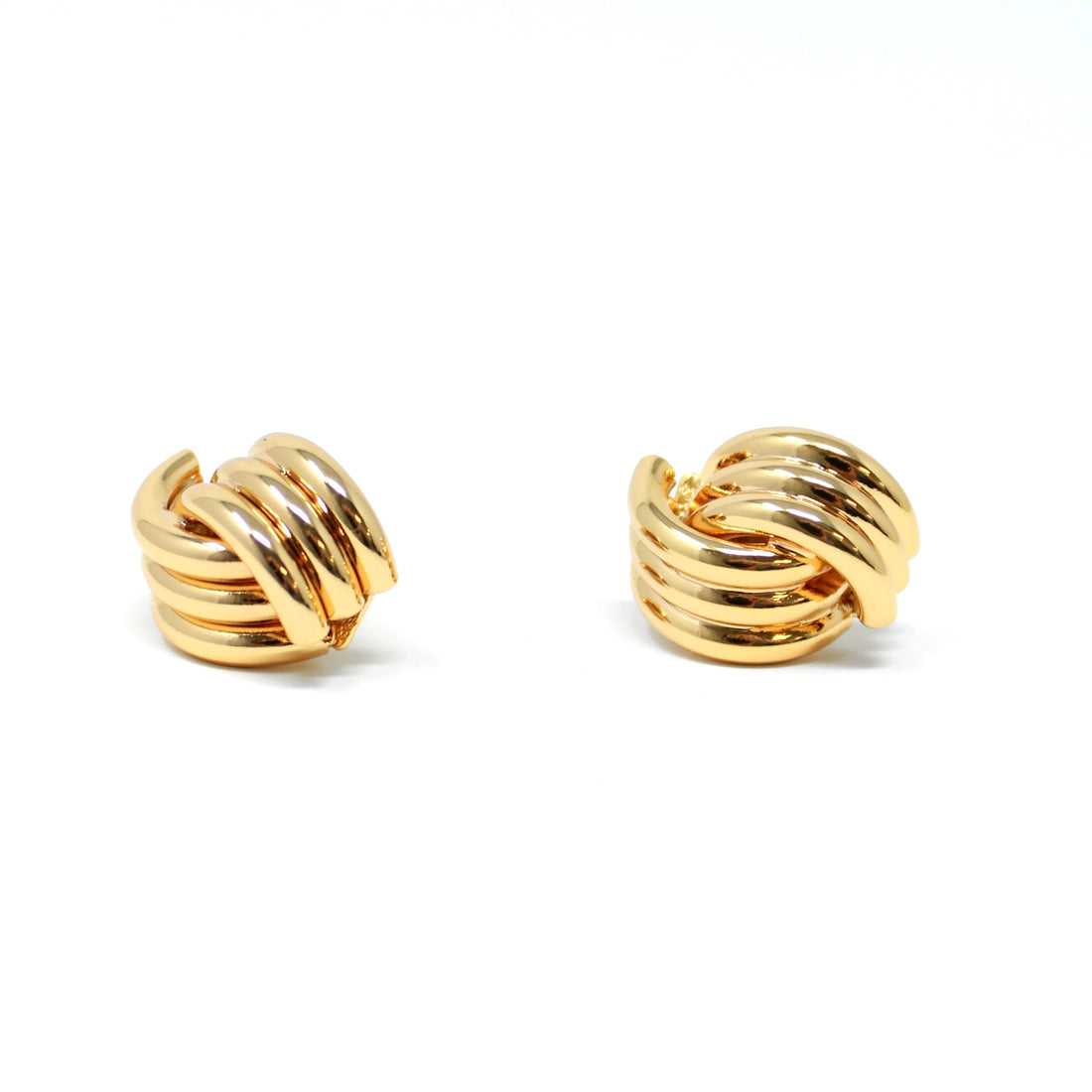 Luxe Knot Studs in Gold