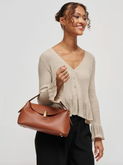 Everleigh Crossbody Bag in Cognac