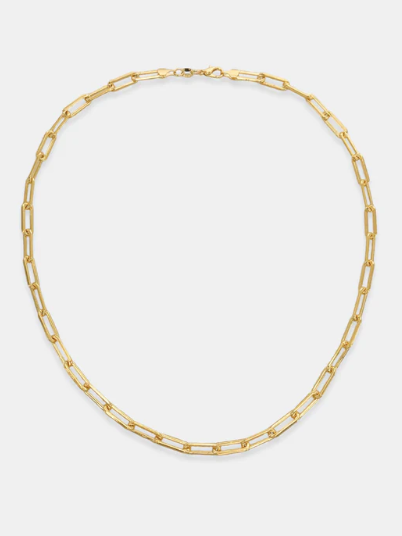 Kathryn 24" Chainlink Necklace in Gold Fill
