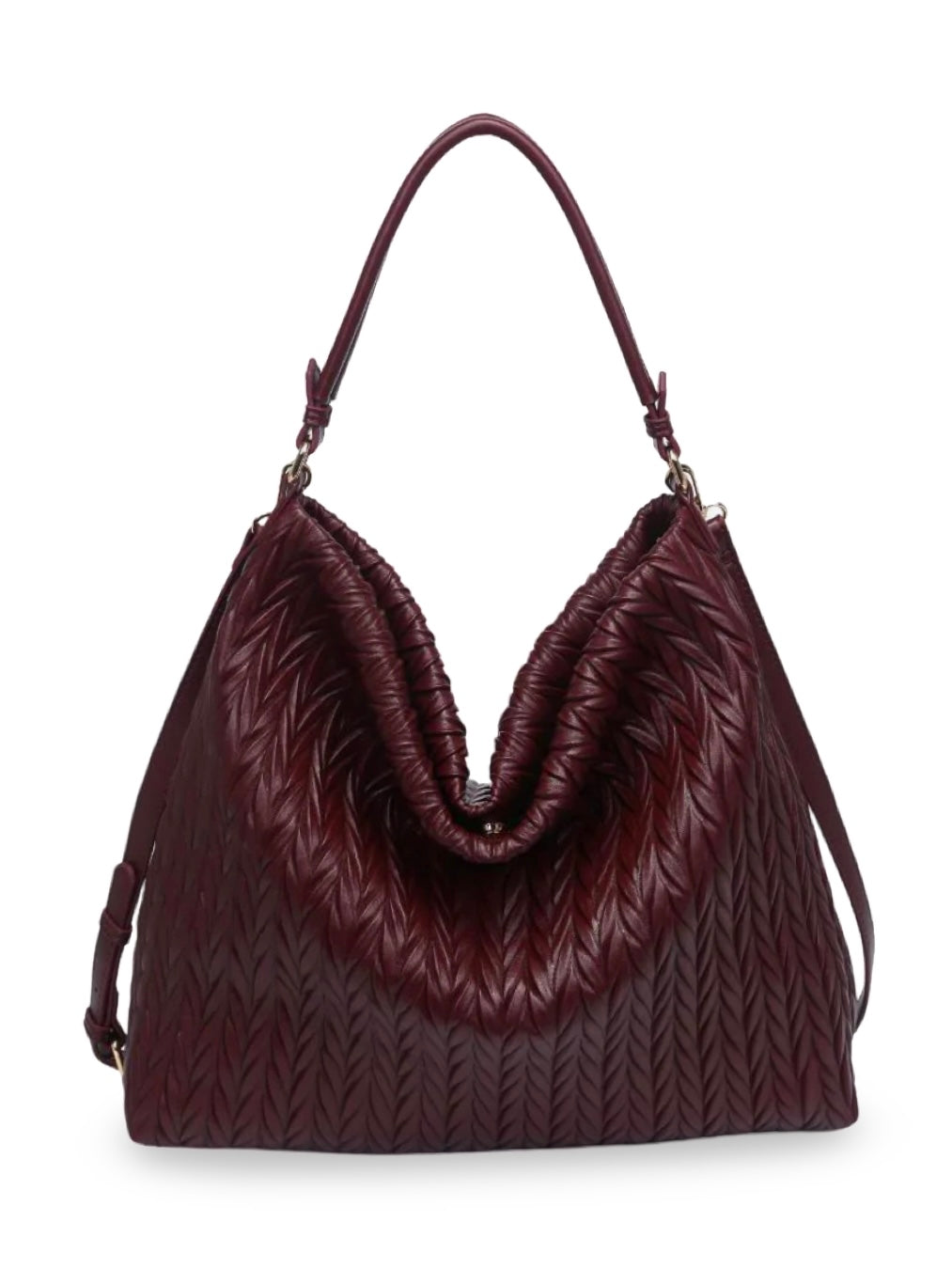 Harley Hobo Bag in Burgundy