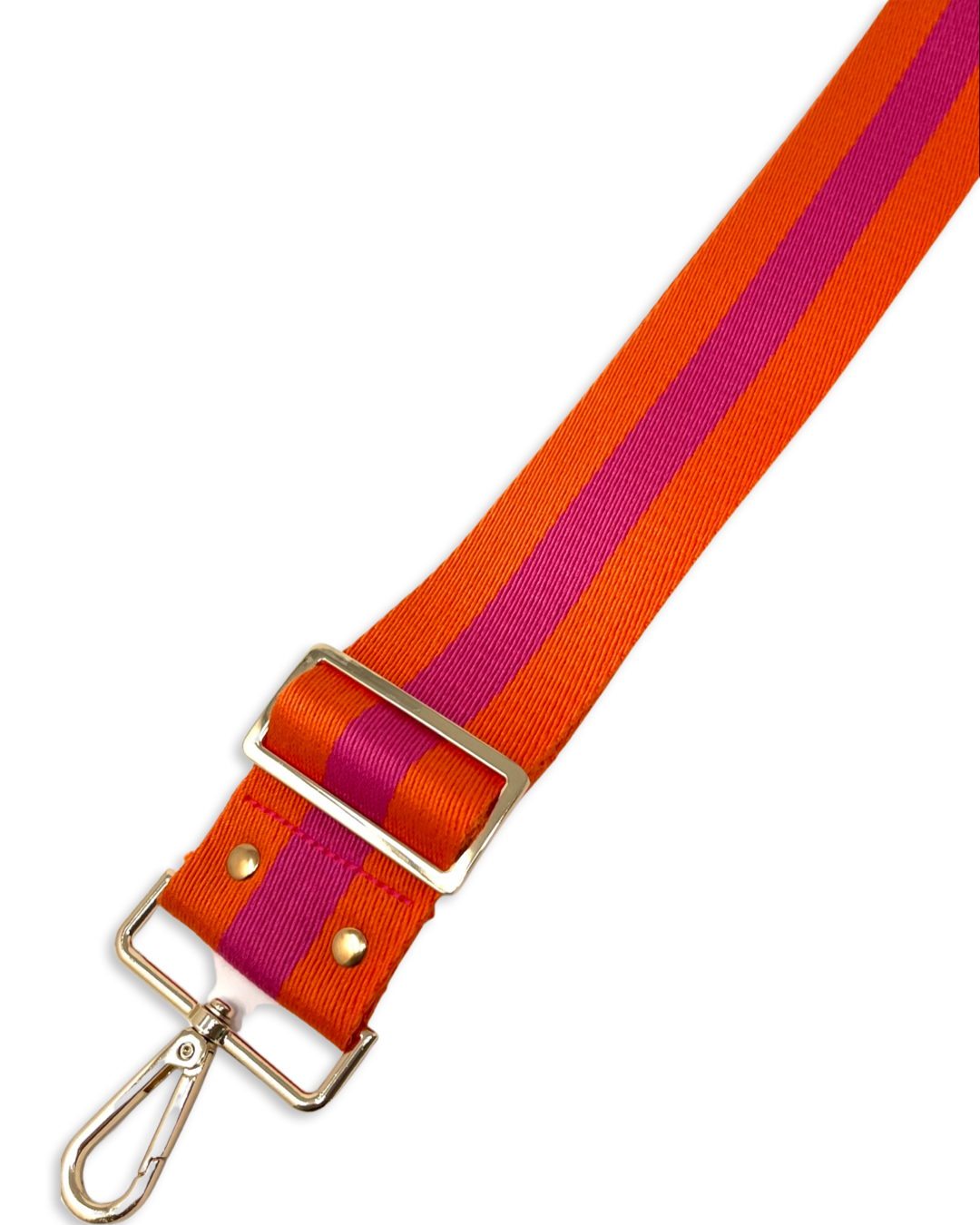 Sorbet Stripe Strap in Orange with Magenta