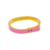 Enamel Belt Cuff Bracelet in Pink