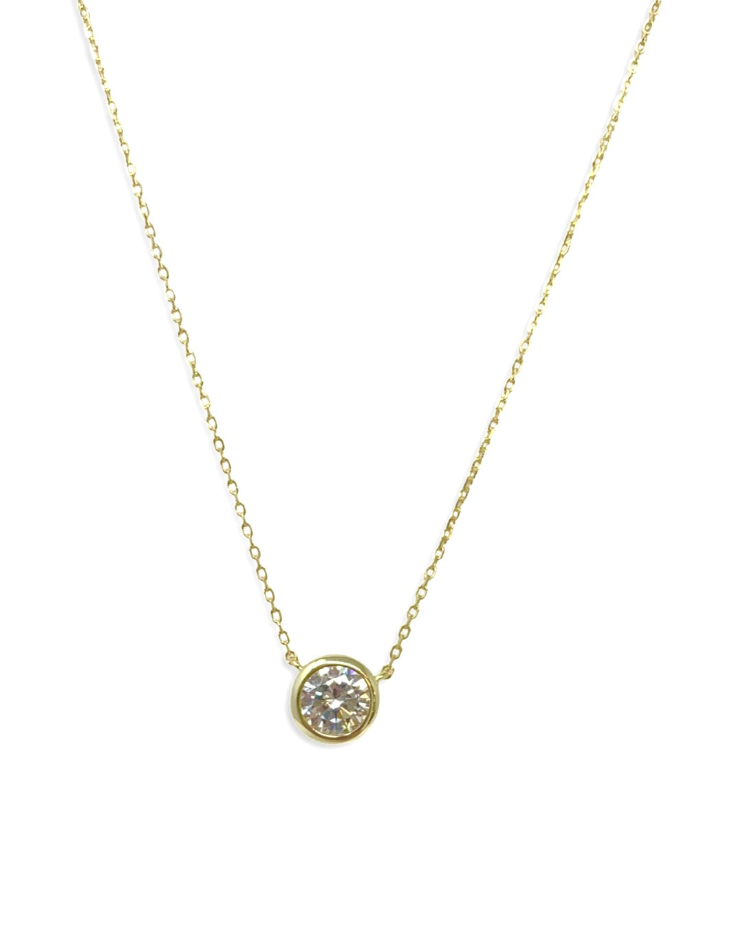 Tori Solitaire Necklace in Gold
