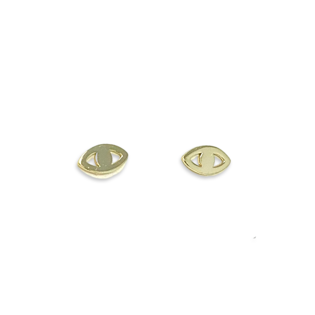 Open Eye Studs in Gold