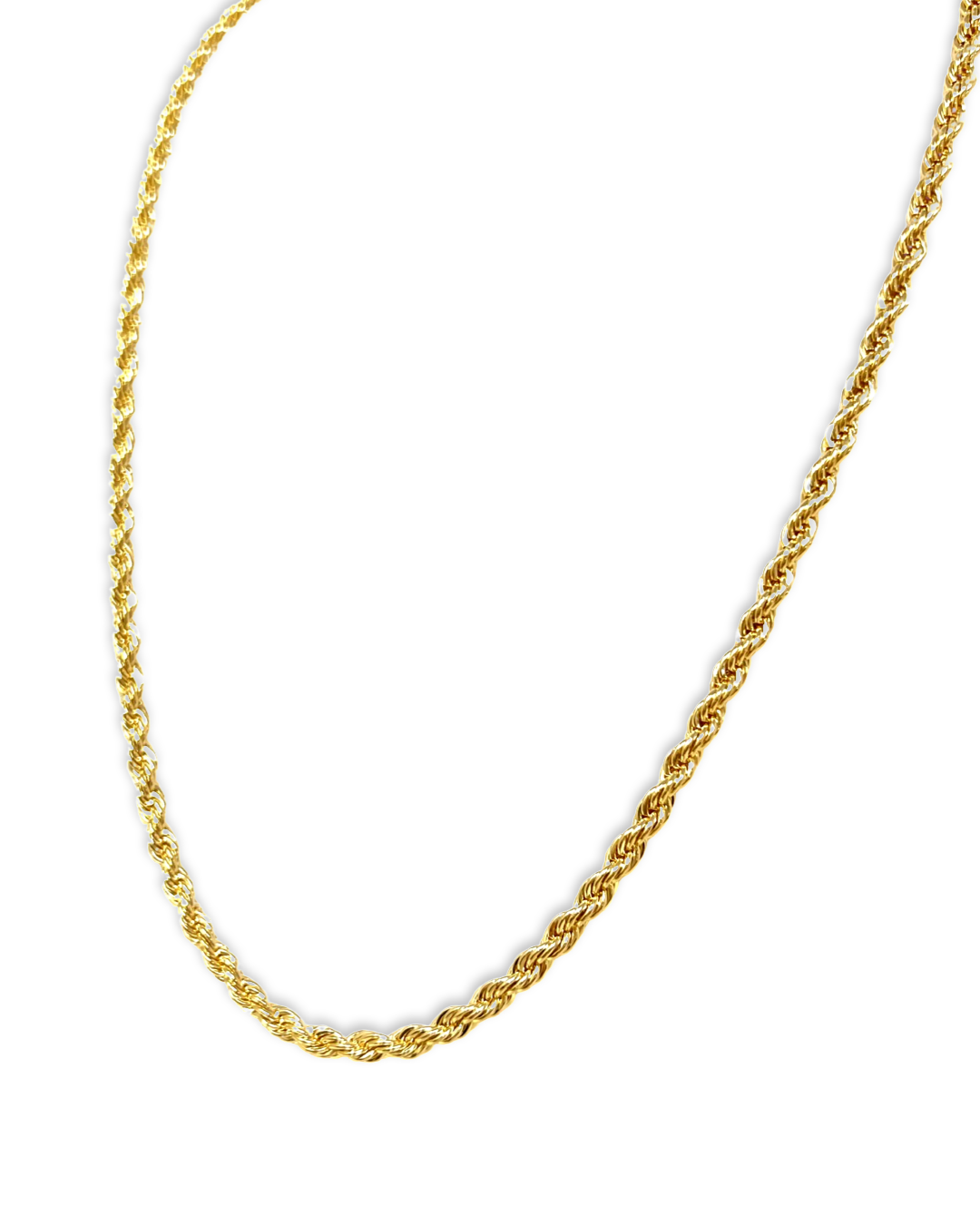 Jake 20” Chunky Rope Chain Necklace in Gold