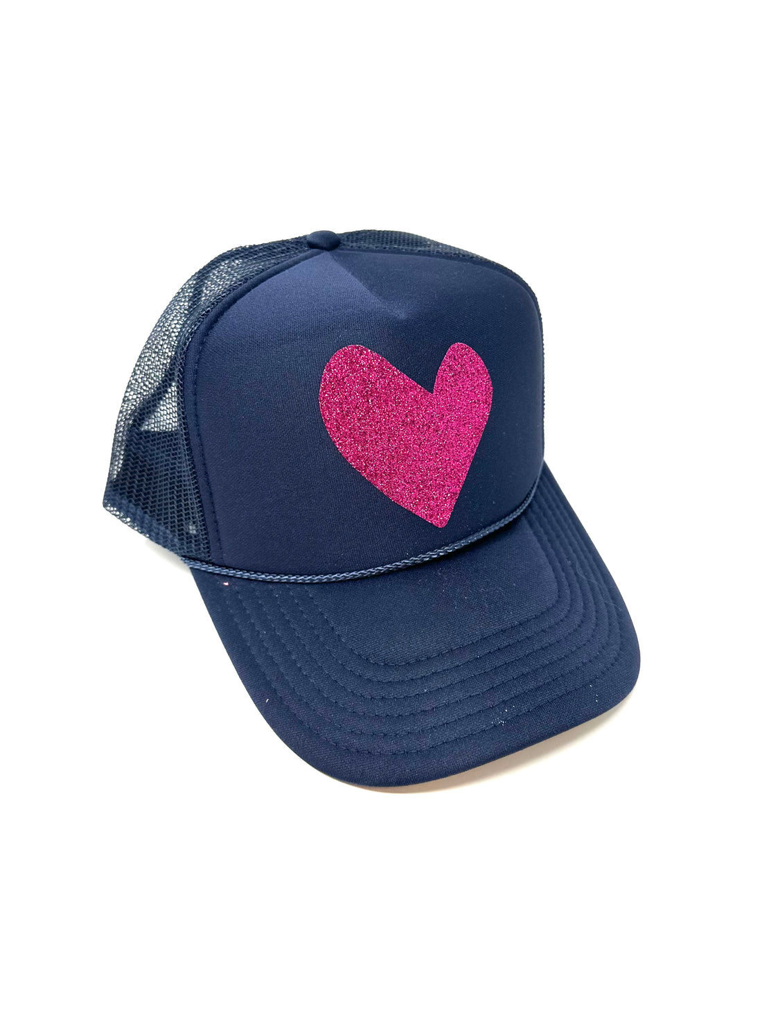 Heart Hat in Navy