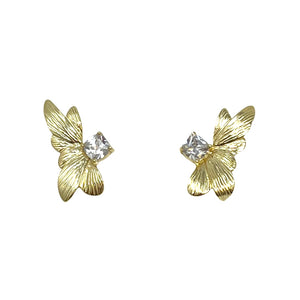 Marilyn Stud Earrings in Gold