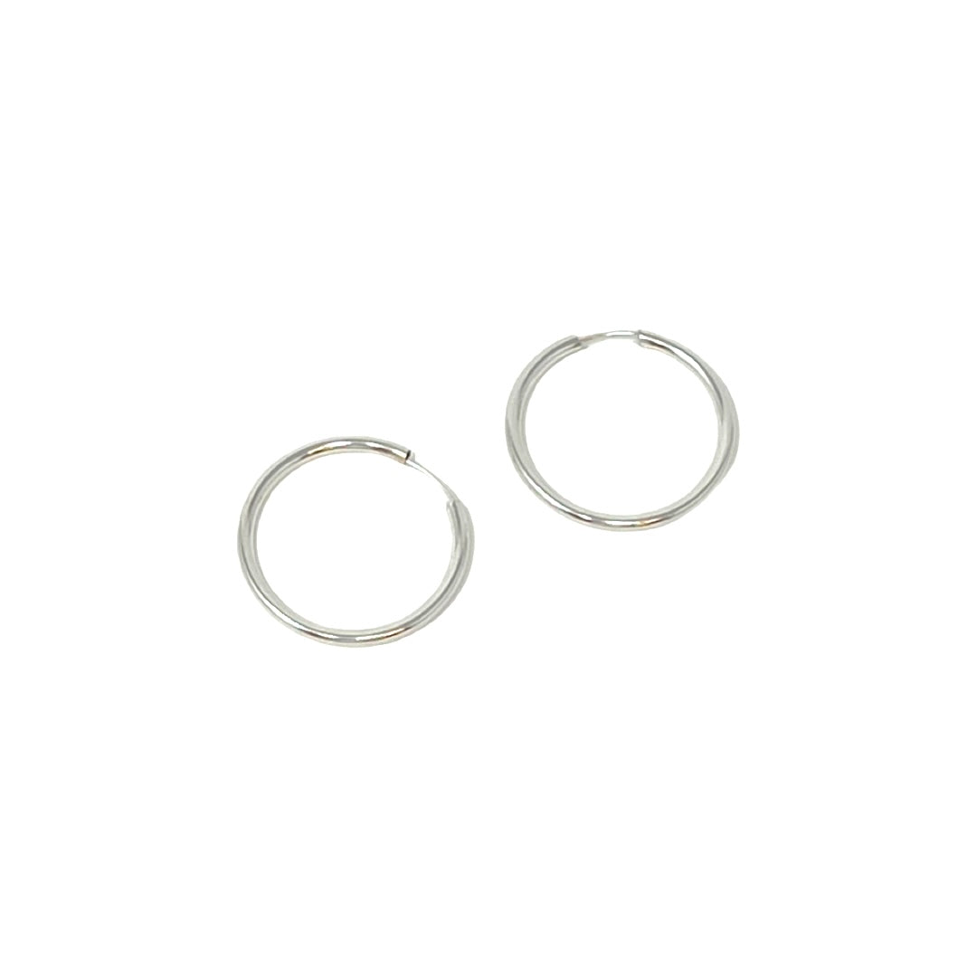 Small Hoops in Sterling Silver