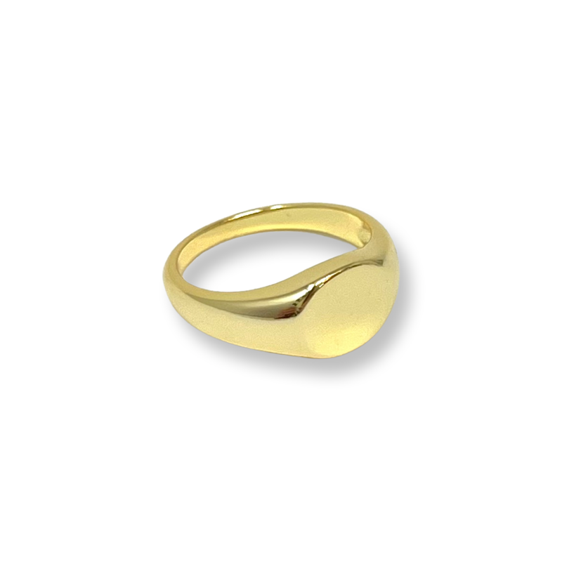 Signet Pinky Ring in Gold