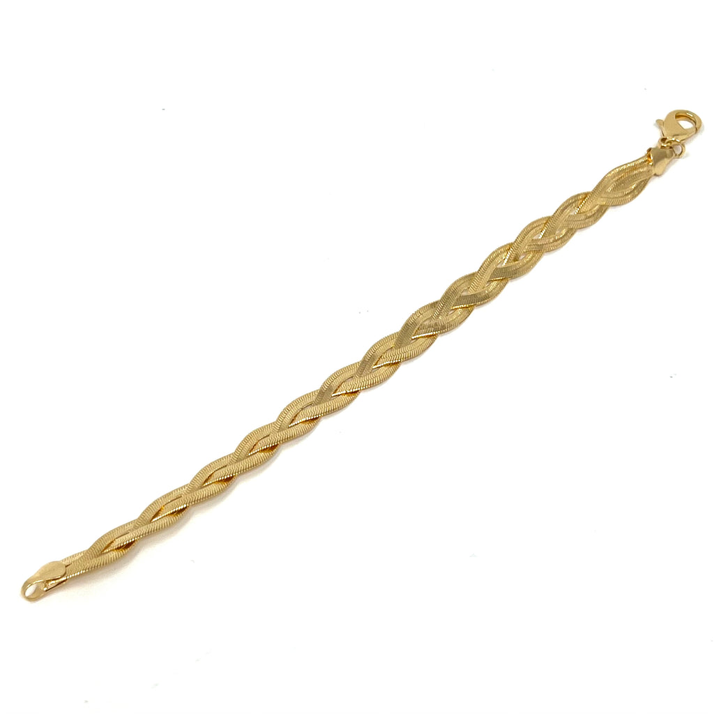 Golden Braid Bracelet in Gold Fill