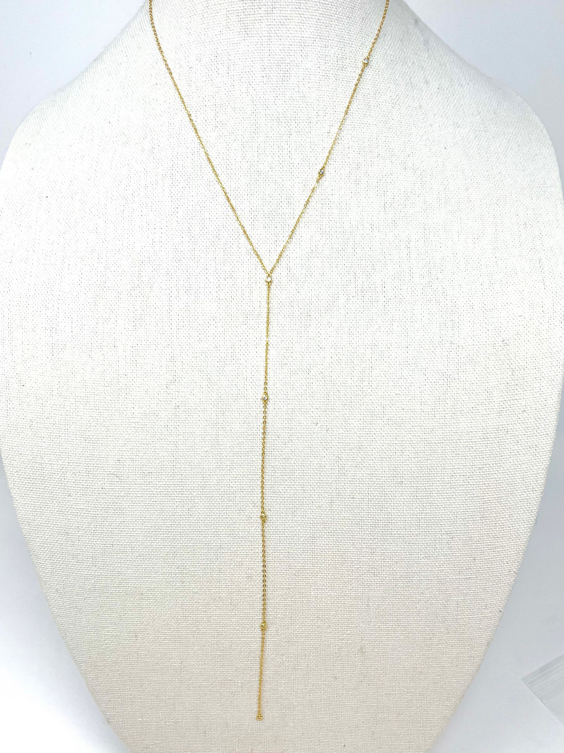 Mykonos Lariat Necklace in Gold