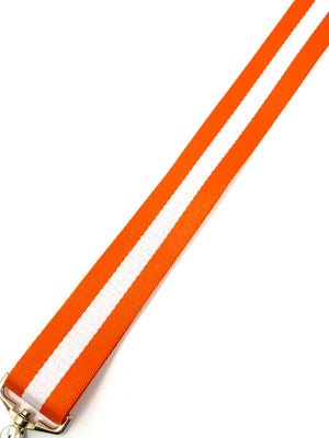 Orange and White Stripe Strap