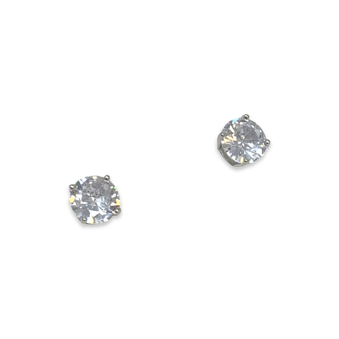 Paige Prong Set Studs in Silver