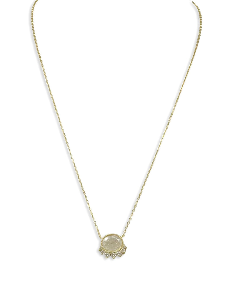 Amanda Necklace with CZ in Gold