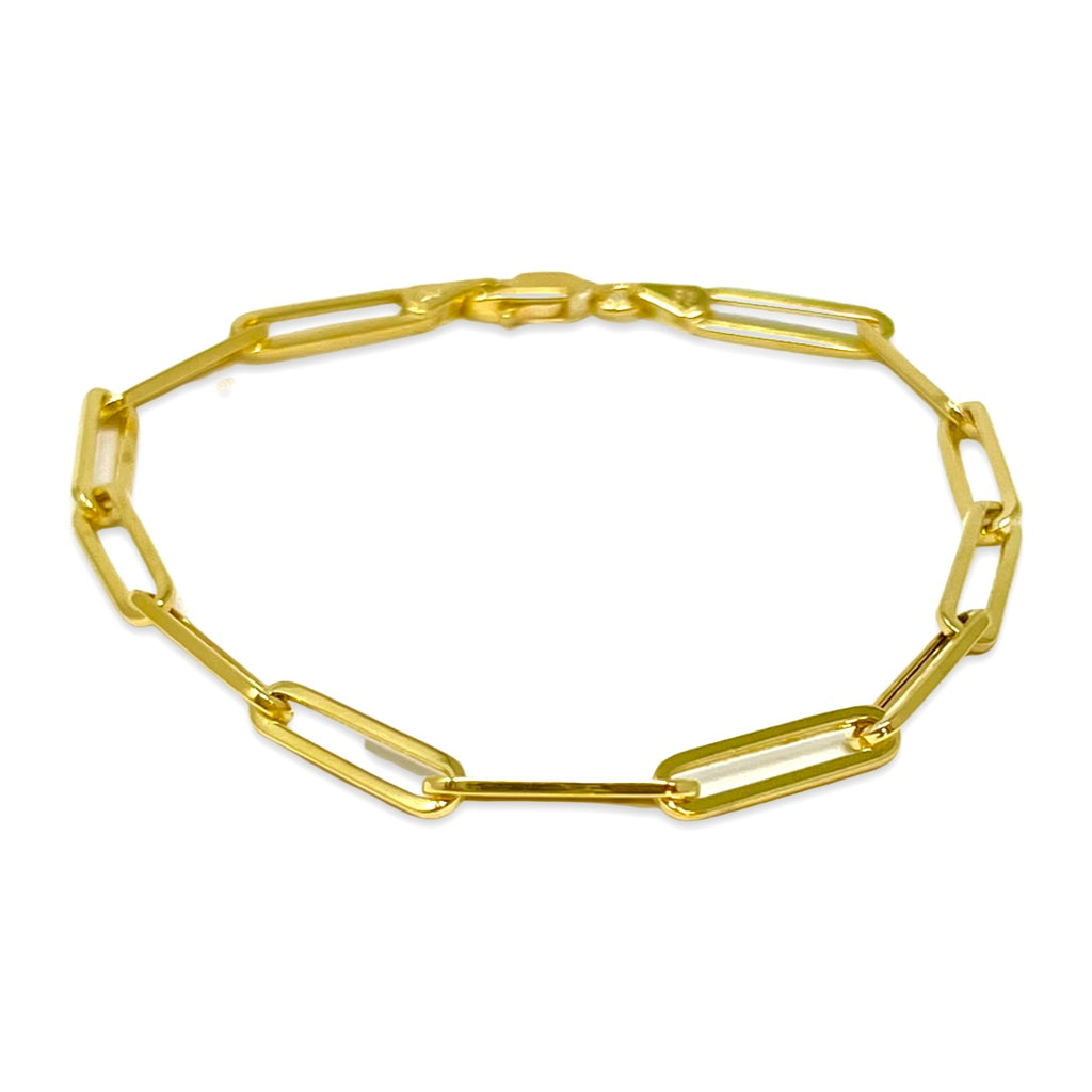 Solid Gold Chainlink Bracelet