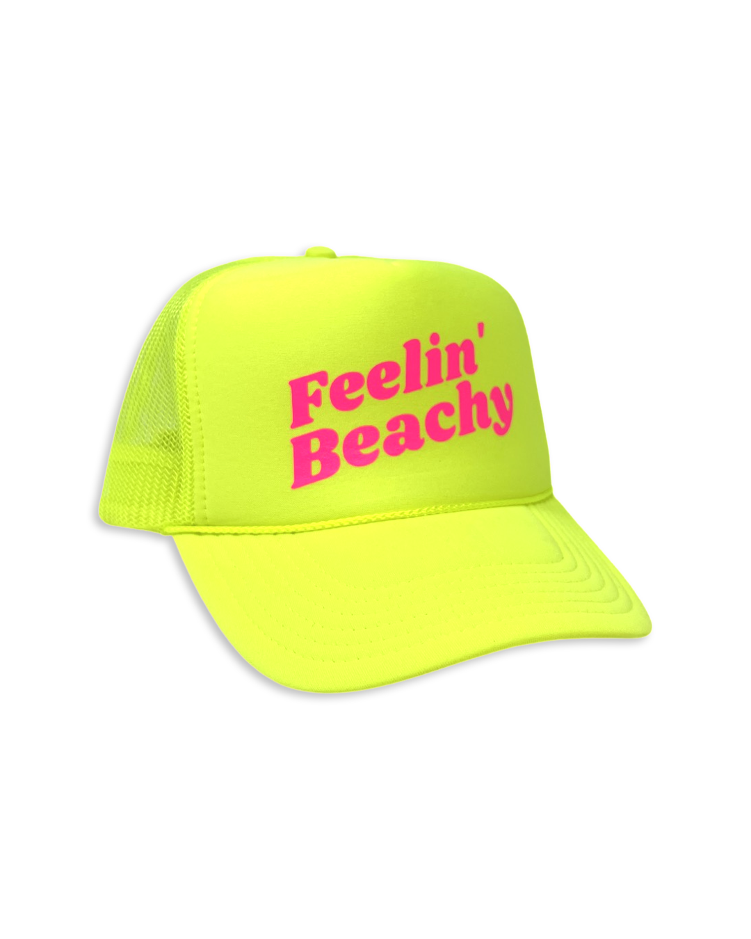 Beachy Hat in Neon Yellow