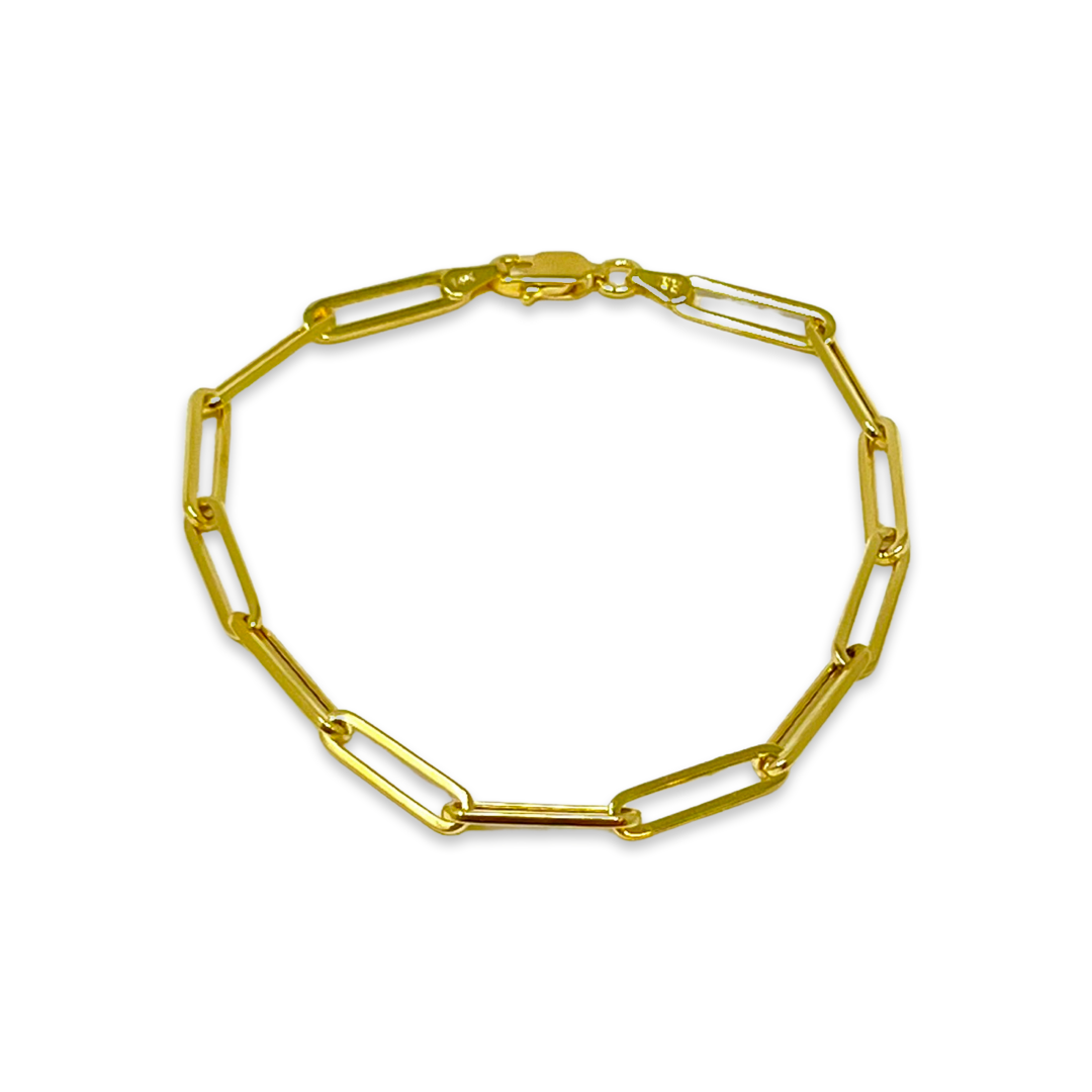 Solid Gold Chainlink Bracelet