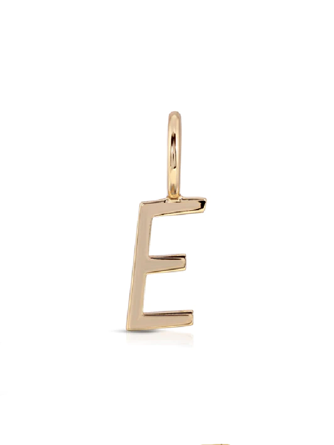 Essential Letter Charm in Gold