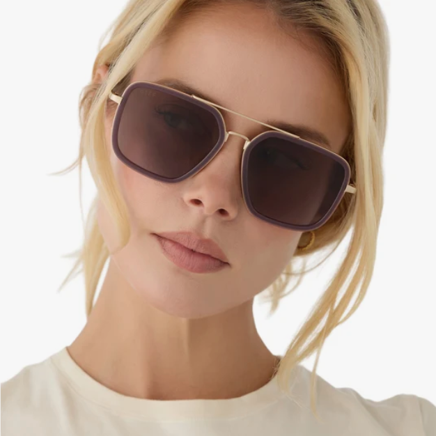 Jordan Navigator Sunglasses in Cocoa Powder to Baby Blue Gradient Lens