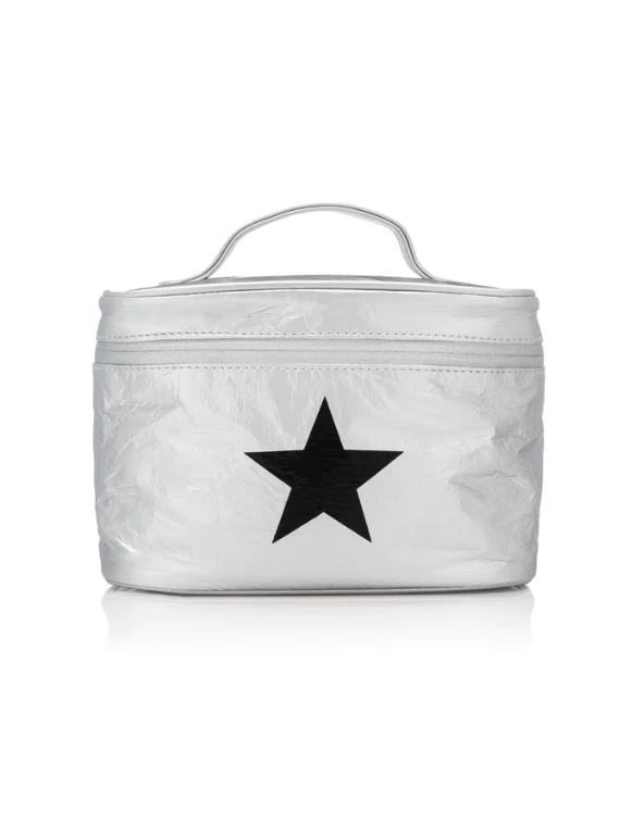 Hi Love Travel Silver Makeup Travel Pack with Black Star