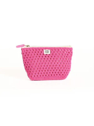 Marie Marie Crochet Small Pouch in Girly Pink