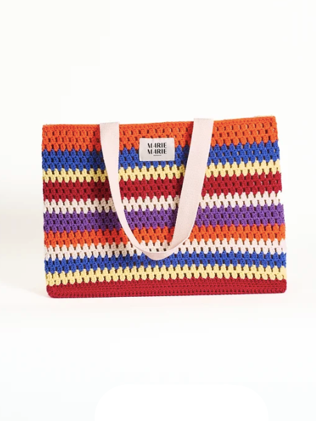 Marie Marie Crochet Shopper in Mayo