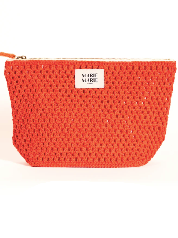 Marie Marie Crochet Large Pouch in Sunset