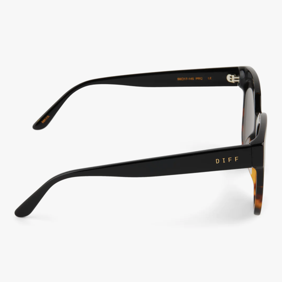 Maya Black Tortoise + Grey Polarized Lens