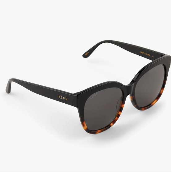 Maya Black Tortoise + Grey Polarized Lens