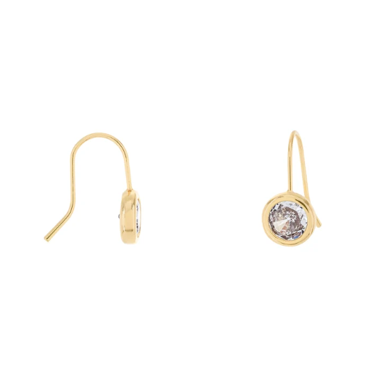 Mercy CZ Drop Earrings in Gold