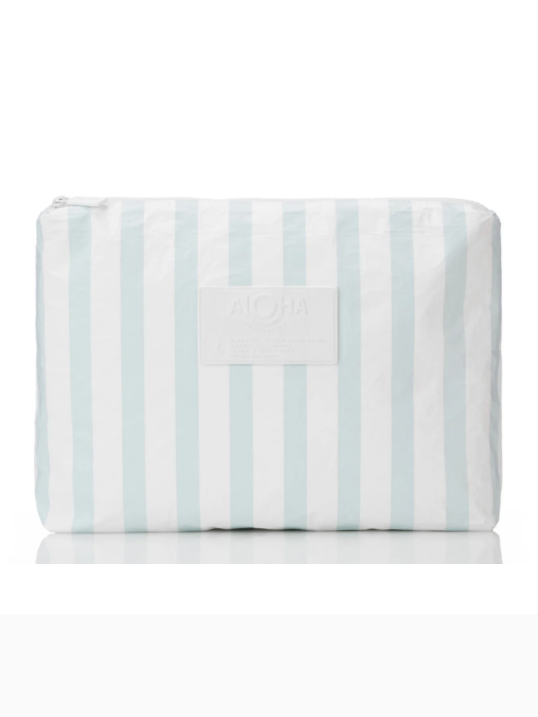 ALOHA Le Stripe Mid Size Pouch in Mirage