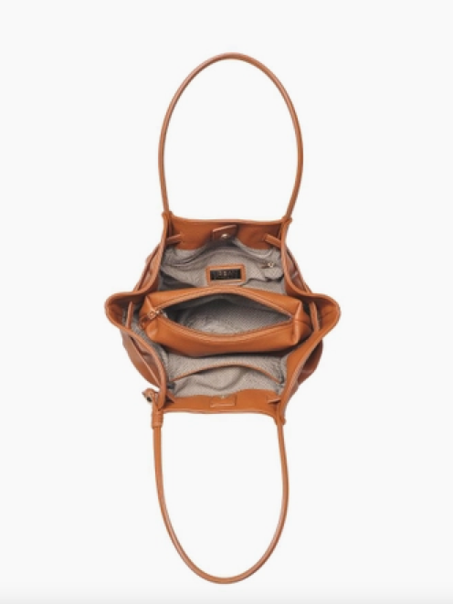 Monroe Satchel Bag in Tan