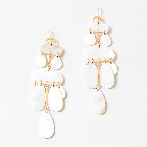 Moondance Earrings in Pearl