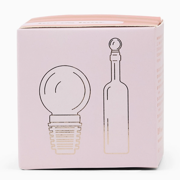 The Moony Glass Bottle Stopper in Blush