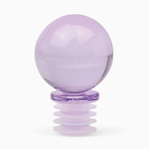 The Moony Glass Bottle Stopper in Lilac