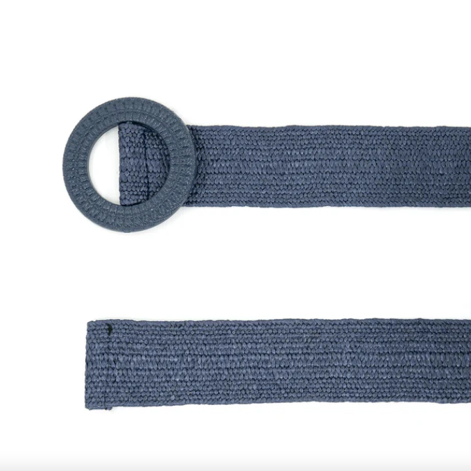 Circles Belt in Navy
