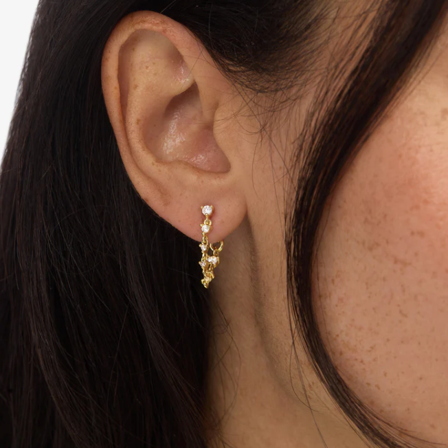 Not Your Basic Soft Hoop Earring in Gold