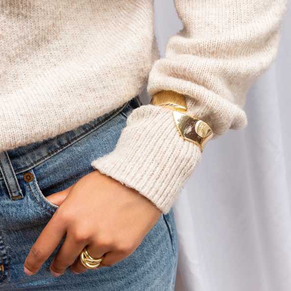 Alexandra Cuff Bracelet in Gold