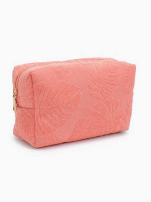 Palm Breeze Cosmetic & Travel Organizer Pouch in Peach