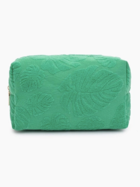 Palm Breeze Cosmetic & Travel Organizer Pouch in Green
