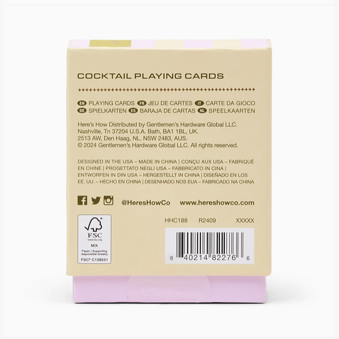 Cocktail Playing Cards
