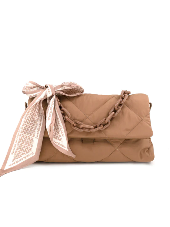 Quinn the Quilted Bag in Khaki