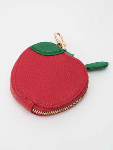 Red Apple Bag Charm/ Pouch