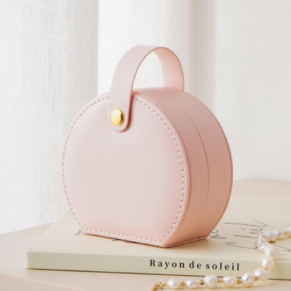 Round Jewelry Travel Case