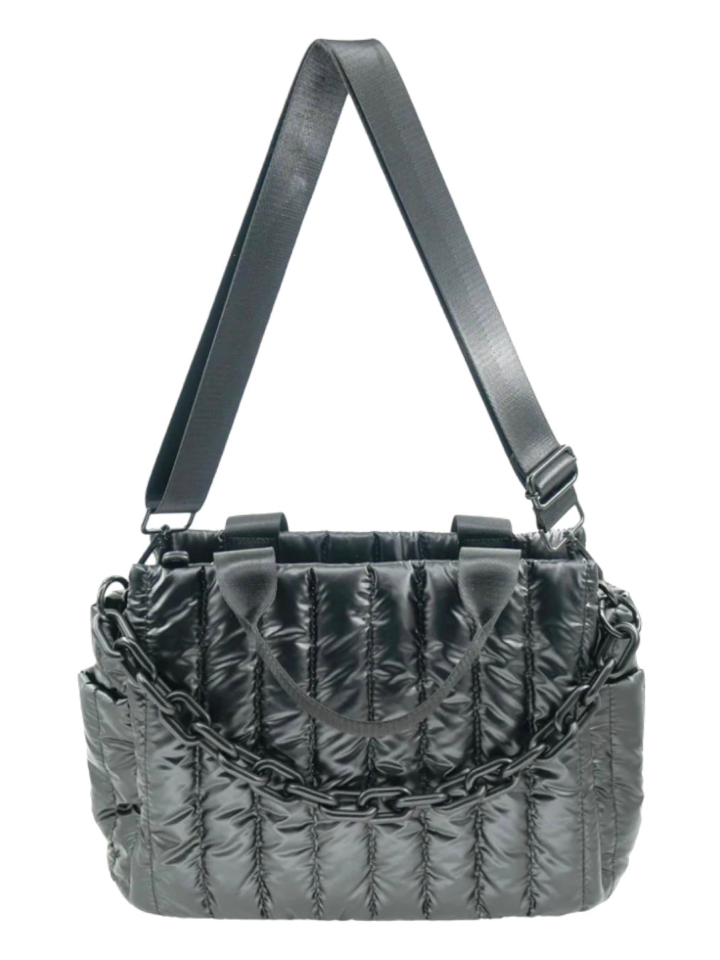 Royce Puffy Bag in Black