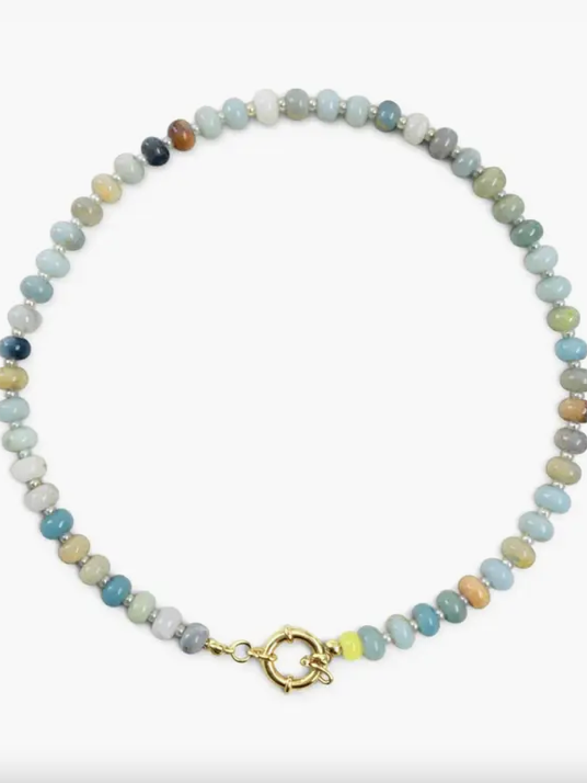 Santorini Beaded Toggle Necklace