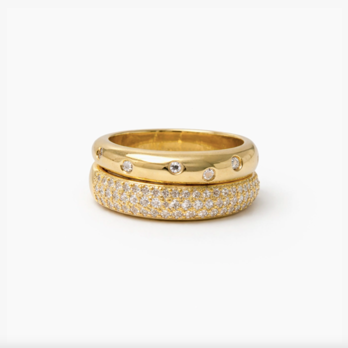 Sasha Stacked Ring in Gold